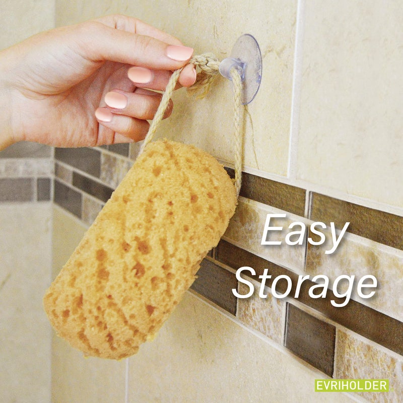 Evriholder Foam Body Sponge for Exfoliating Large Scrubber for a Relaxing Shower or Bath  Pack of 2 - Image 3